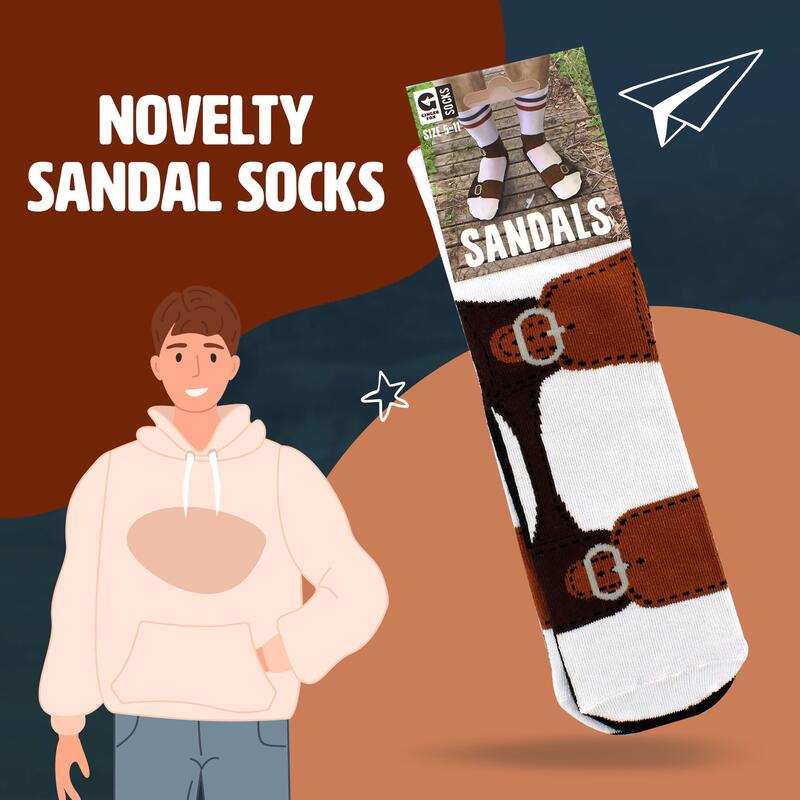 Novelty Sandal Socks - Image 3
