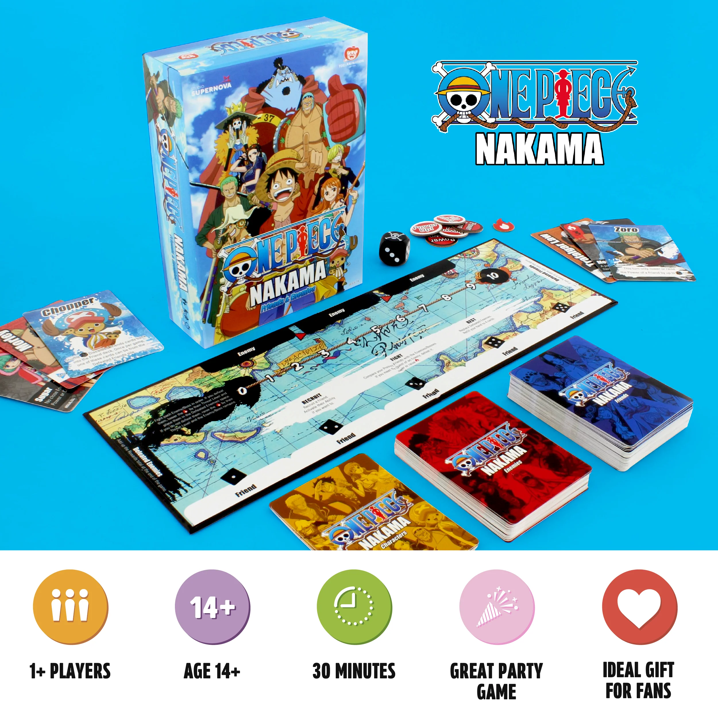 One Piece Nakama: Friends and Enemies Board Game - Image 3