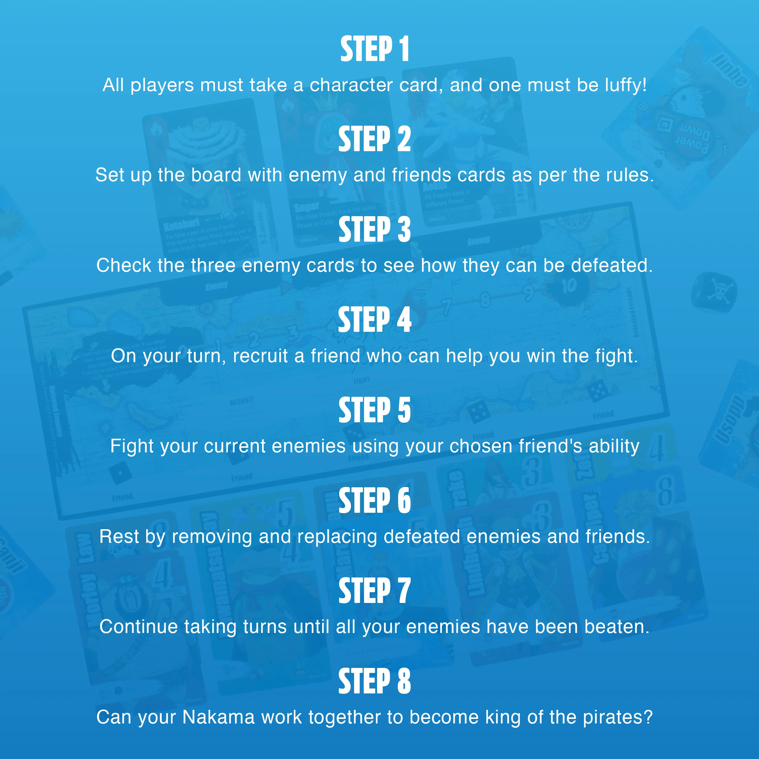One Piece Nakama: Friends and Enemies Board Game - Image 6